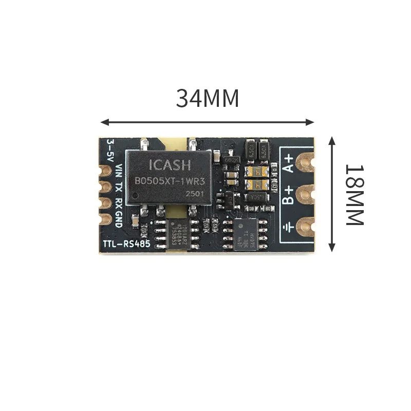 Módulo de placa de nivel TTL a RS485 aislado, 5 uds., serie automática, marcha atrás, alta velocidad, 2Mbps, aislamiento de comunicación semidúplex - imagen 3