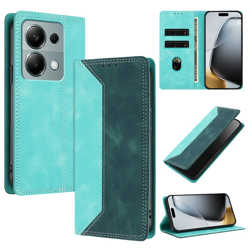 Para Poco M6 M7 Pro 5G Funda con tapa magnética para Xiaomi Poco M7 Pro PocoM6 M4 M5s M4Pro 5G Funda de cuero de moda - imagen 3