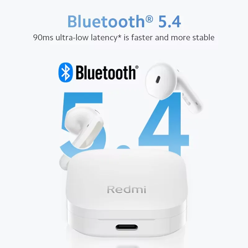 Versión global Xiaomi Redmi buds 6 Auriculares activos 30 horas de duración de la batería Bluetooth 5.4 Reducción de ruido de micrófono dual Tipo-C - imagen 4