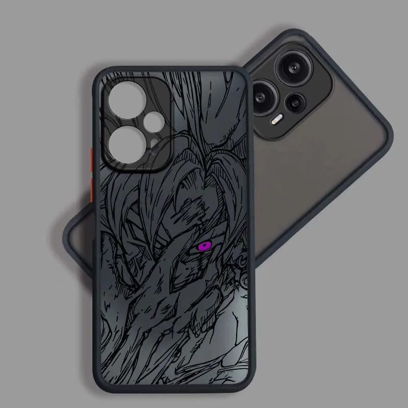 D-Dragon Ball Goku funda bonita para Xiaomi Poco X6 X5 X4 M6 M5 F6 F5 C65 Pro GT 5G funda de teléfono translúcida esmerilada - imagen 3