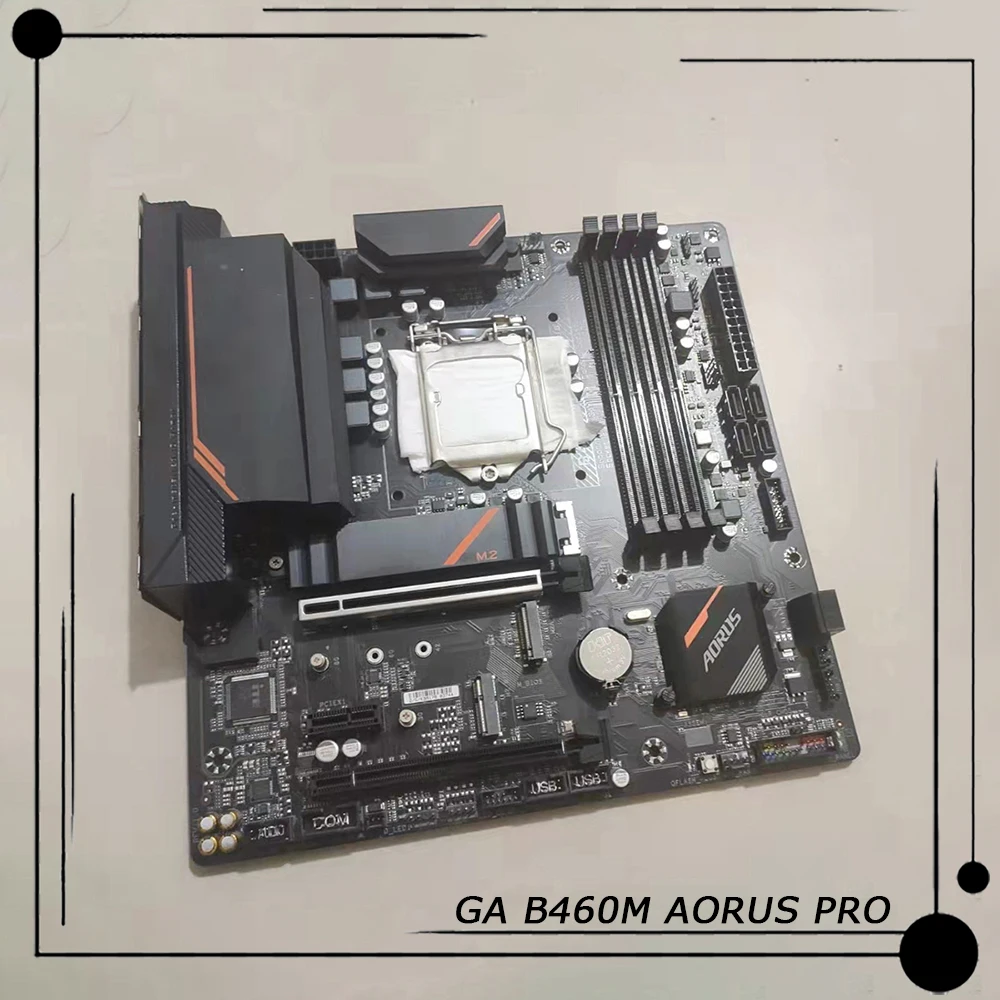 Para Gigabyte B460 LGA 1200 4 × DDR4 128GB PCI-E 3,0 Micro ATX placa base de escritorio GA B460M AORUS PRO - imagen 2