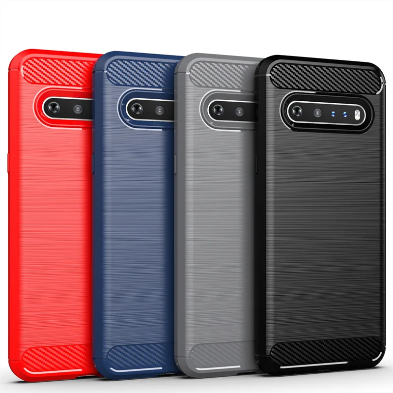 Para funda LG V60 ThinQ funda para LG V60 ThinQ V60 Thin Q Coque parachoques de silicona a prueba de golpes funda suave de TPU para LG V60 ThinQ Fundas - imagen 2