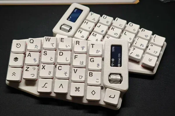 Kit de teclado dividido Rolio46 Corne, personalizado, Diy, OLED, Bluetooth, inalámbrico, Firmware Zmk, bocina, nivel de teclado, codificador de rodillo, interruptor Kailh