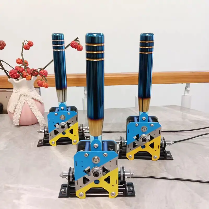 Simulador de juego de carreras, palanca de cambios secuencial para PC, palanca de cambios para Base y volantes, versión colorida/metal - imagen 2