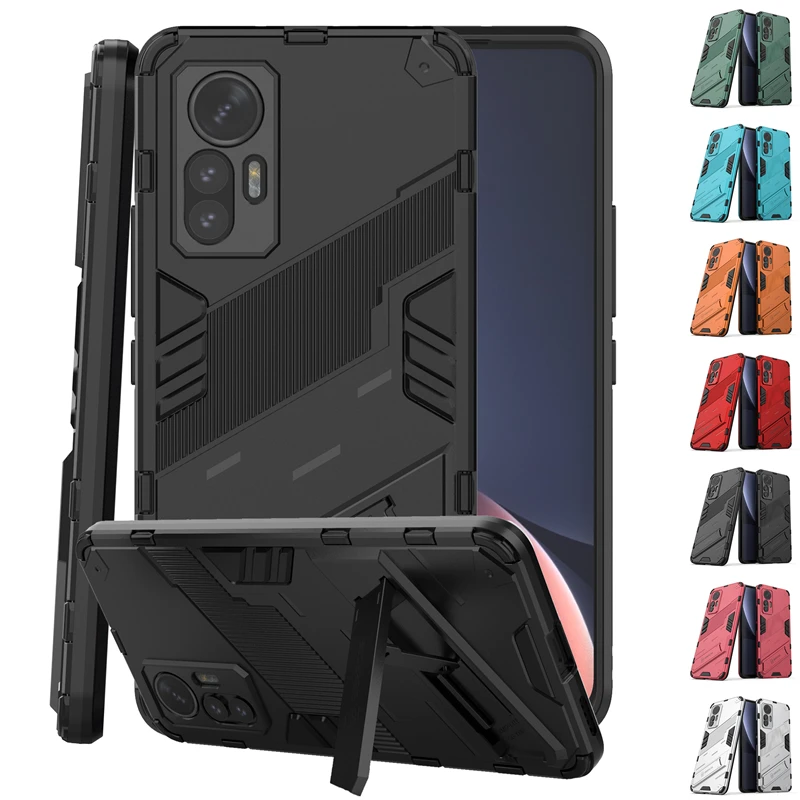Funda trasera para Xiaomi Mi 12 Lite, carcasa con soporte a prueba de golpes, para Mi 12 Lite Pro 12X - imagen 2