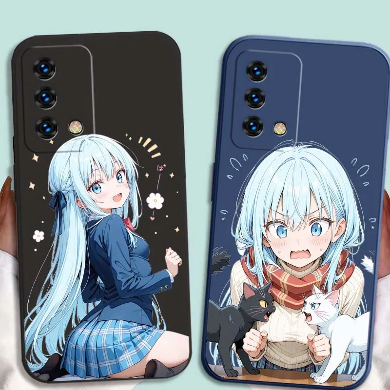 Funda de Anime FanArt Girl para OPPO Ace2 A98 A96 A95 A94 A92 A9 A80 A78 A77 A76 A74 A73 A72 A60 A6 Pro