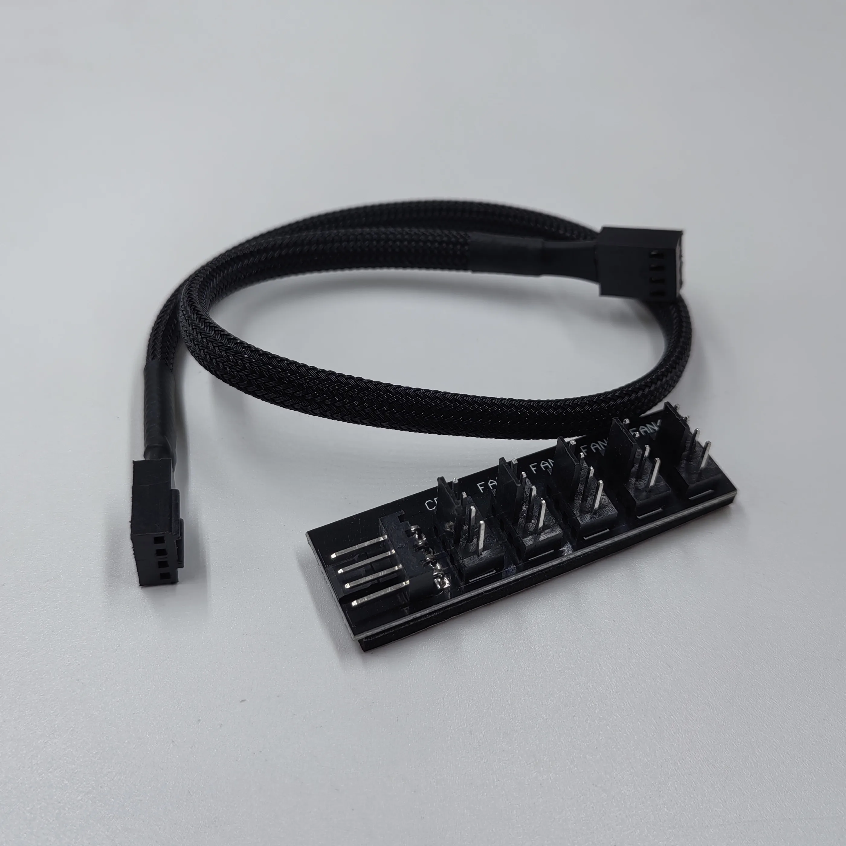 Cable de alimentación de concentrador de ventilador de PC PWM de 4 pines, divisor de 1 a 4/5 vías, Cable de extensión de caja de placa base de PC para caja enfriadora de computadora de 4 pines