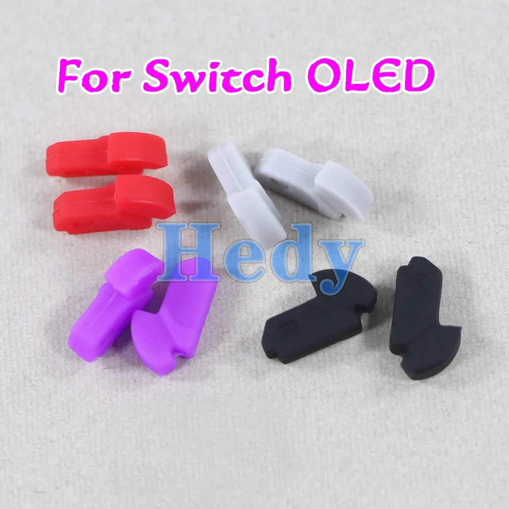 Almohadillas antideslizantes OLED para Nintendo Switch, accesorios de juego de goma antideslizantes, reemplazo de reparación, 2 juegos