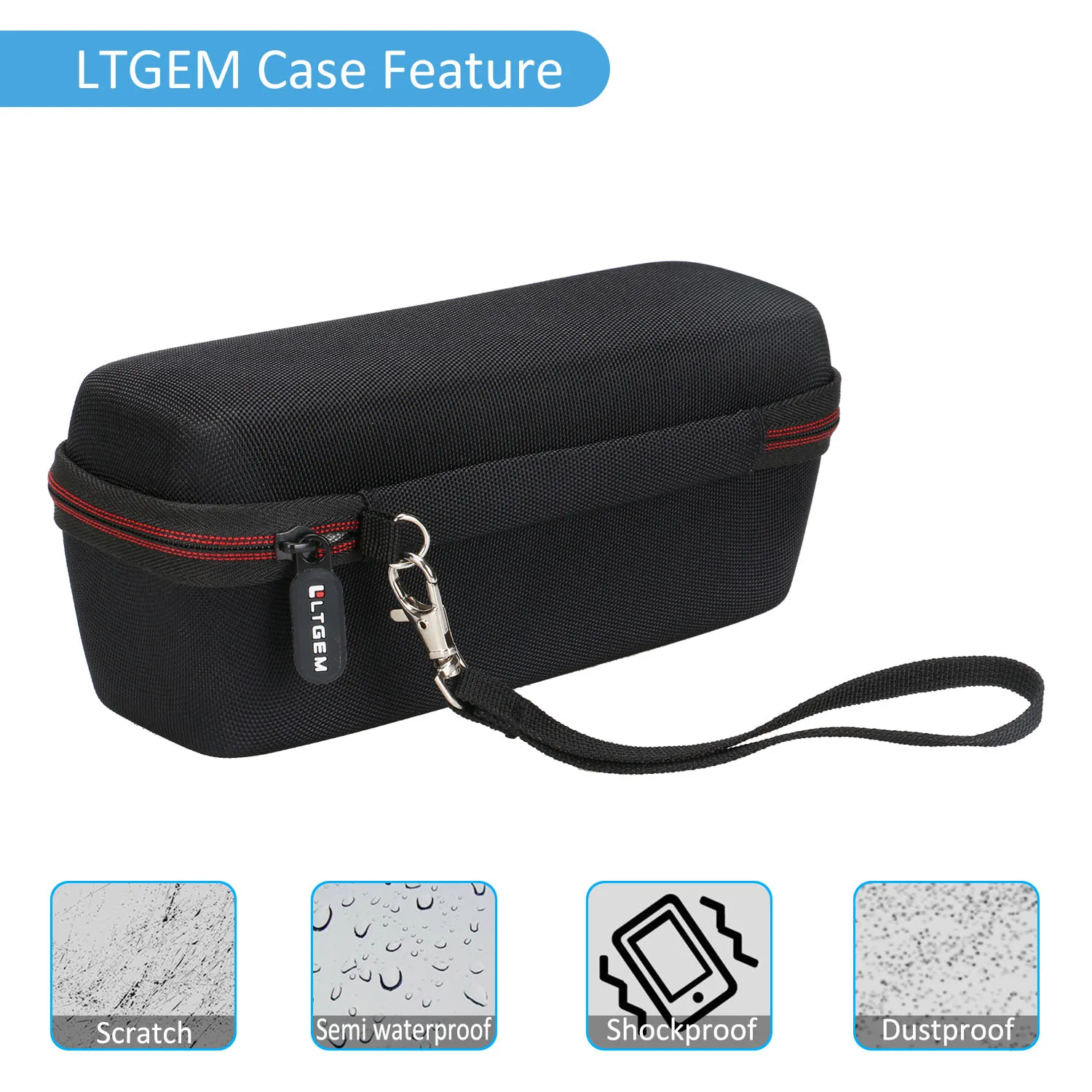 LTGEM-funda de altavoz para Tribit XSound Go, bolsa de transporte de almacenamiento de Altavoz Bluetooth portátil, accesorios para altavoz - imagen 3