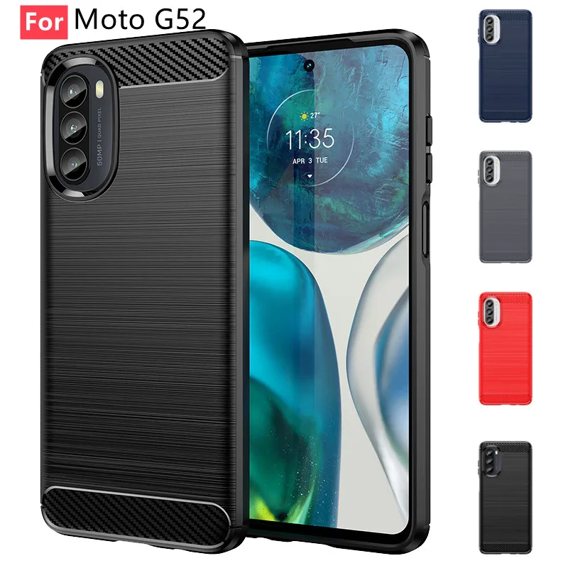 Para cubierta Motorola Moto G52 funda para Moto G52 Coque Original suave TPU funda para Moto G60S E20 E30 E40 G10 G20 G30 G22 G52 Fundas - imagen 4
