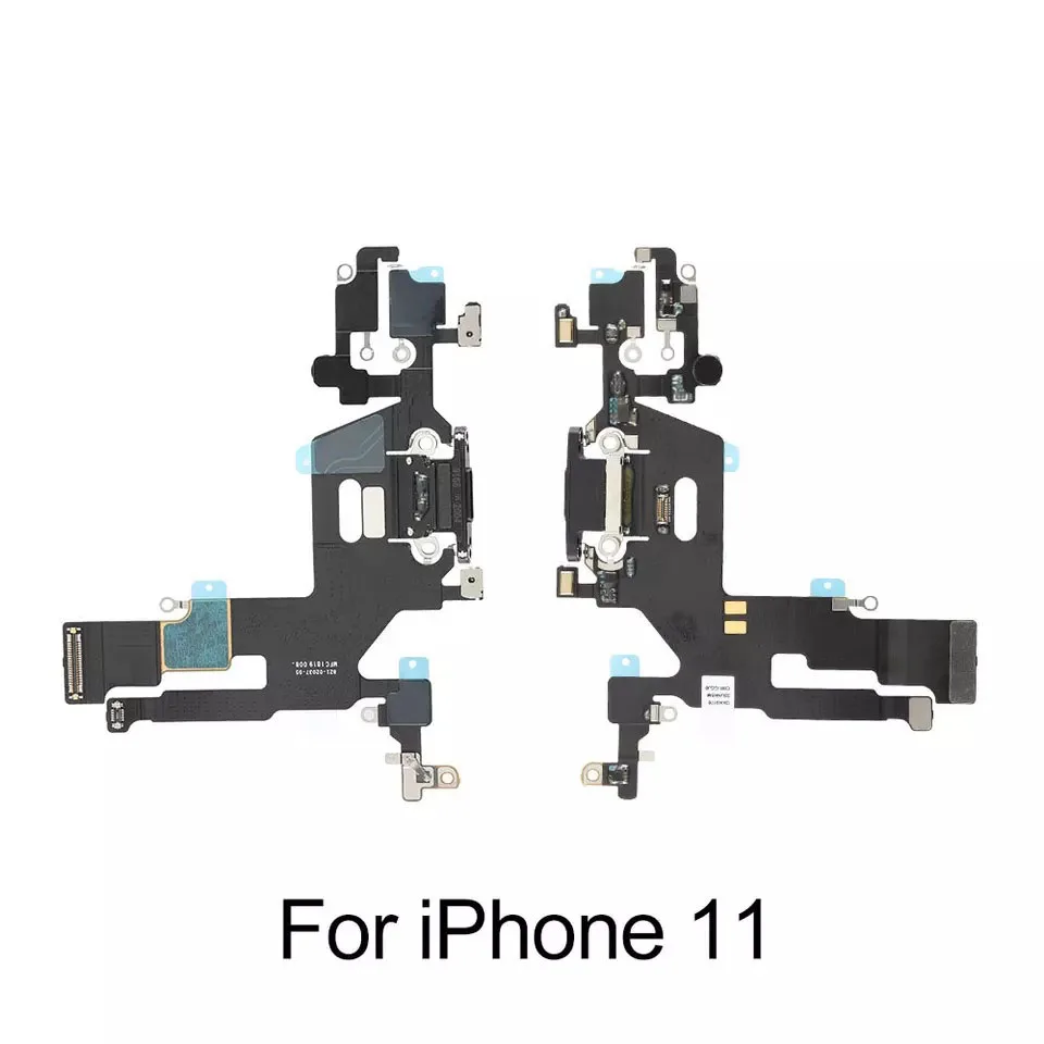 Cable flexible de base de carga para iPhone X XR XS 11 Pro Max, módulo de puerto de carga con reemplazo de micrófono - imagen 3