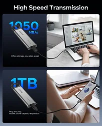 ORICO SSD Externo 1TB USB-C 1050 MB/s – Portátil