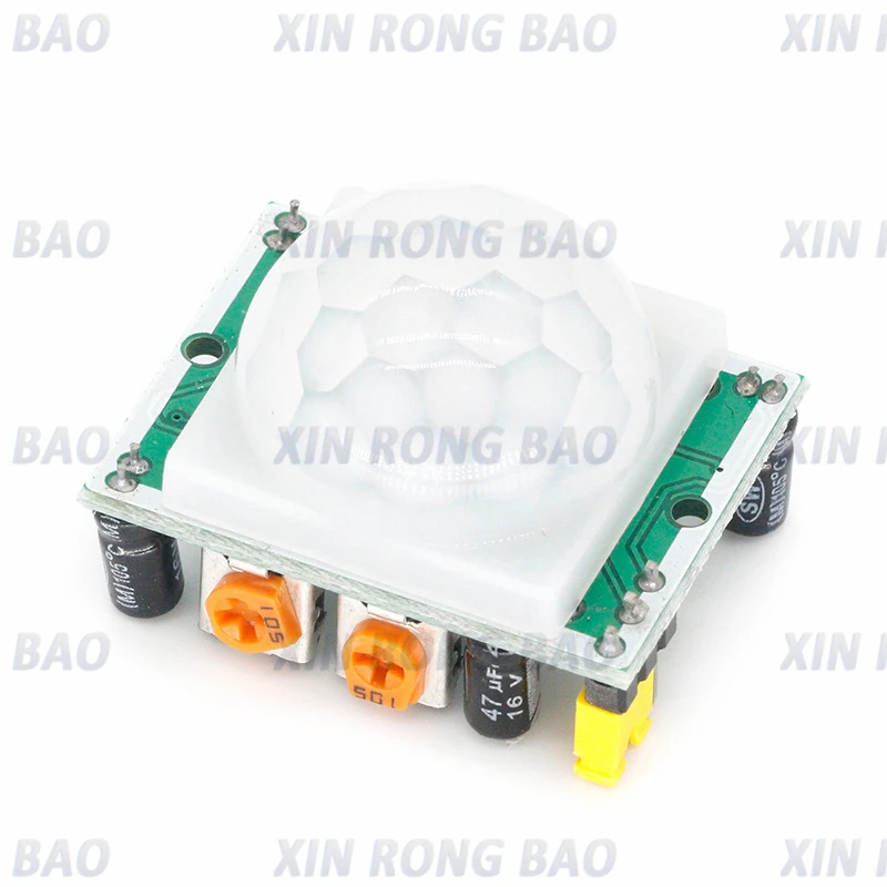HC-SR501 Módulo detector de sensor de movimiento PIR infrarrojo piroeléctrico IR ajustable para Arduino Raspberry Pi con estuche - imagen 2