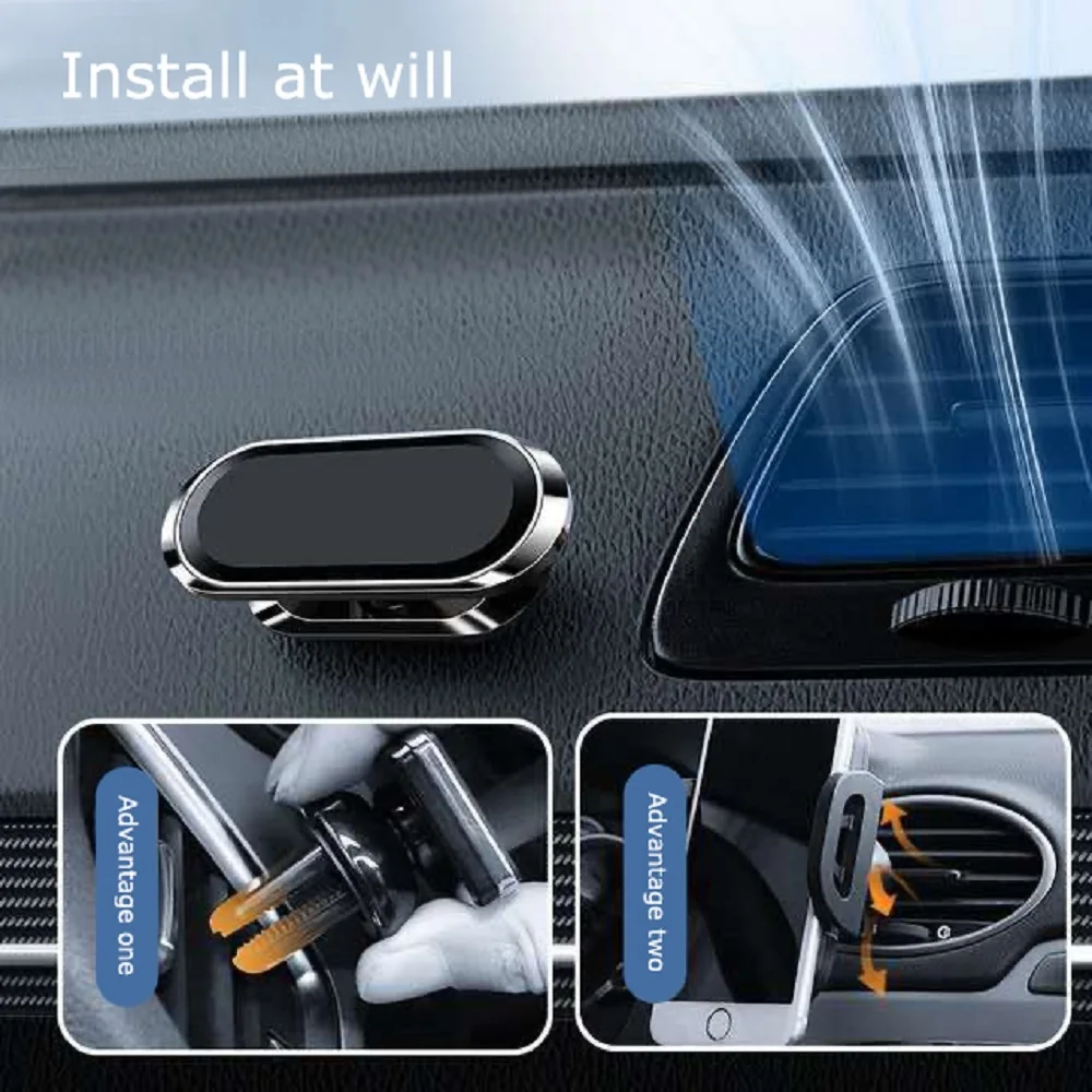 Soporte magnético para teléfono de coche, soporte para salpicadero de teléfono móvil, rotación de 360 grados para navegación, imán multifuncional para el hogar y la Oficina - imagen 5
