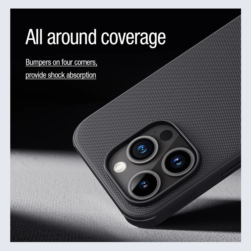 NILLKIN para iPhone 15 Pro Max Magsafe funda Super Frosted Shield Pro cubierta trasera dura para iPhone 15 Pro Max fundas magnéticas para teléfono - imagen 4