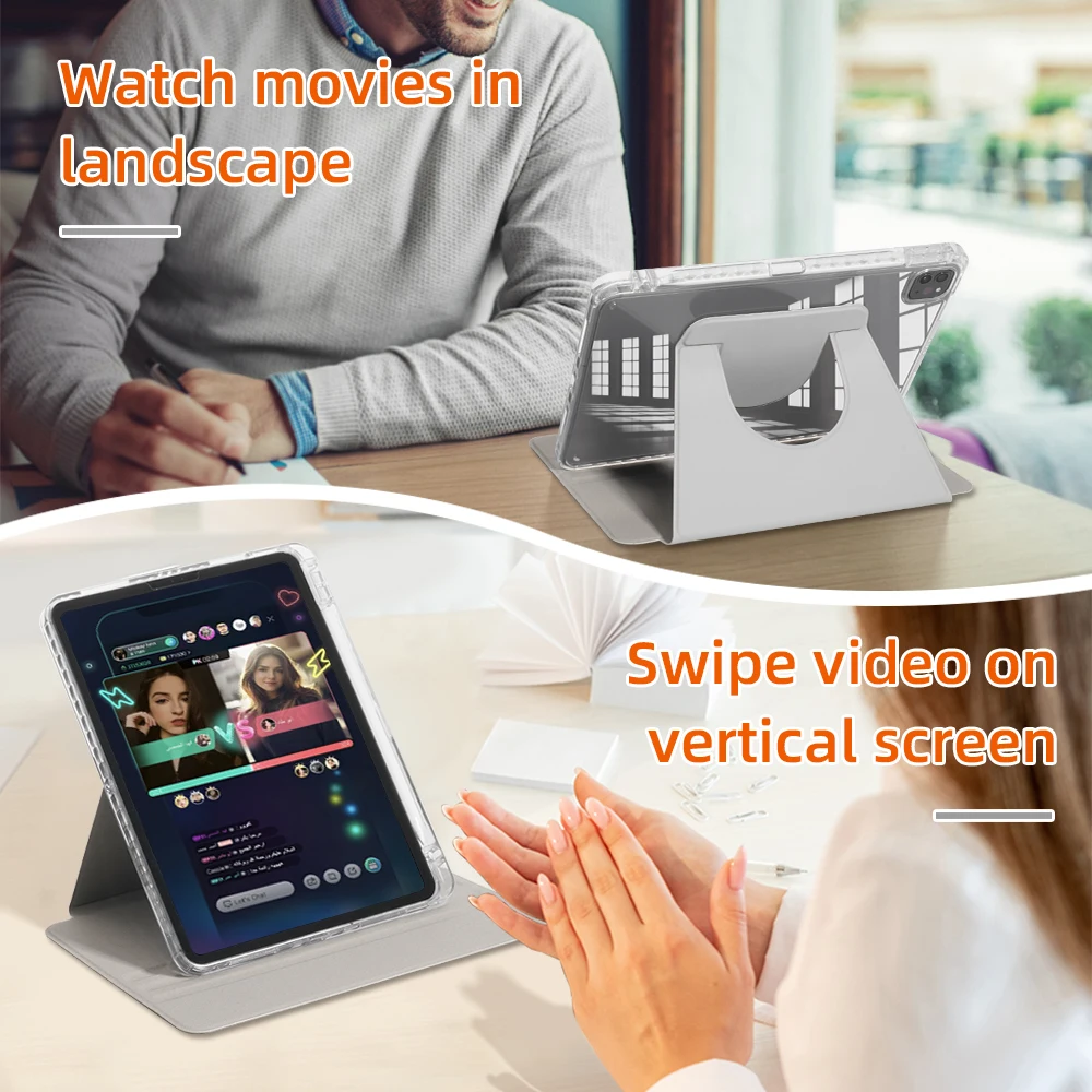 Funda magnética desmontable para ipad Air 11, 13, 2024, M2 Pro, 11, 13, M4 Pro, 11, 12,9, 10. ª generación, 10,2, 7/8/9.7in, Mini 6, tableta - imagen 2