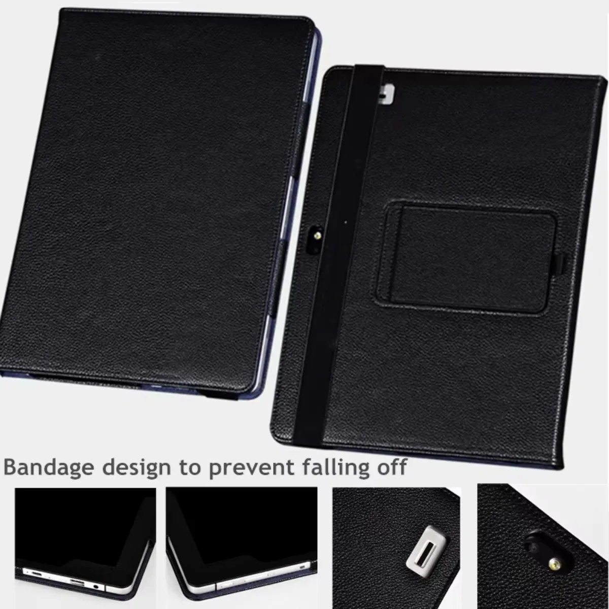 Funda de negocios para tableta HP Elite X2 G8 de 13 pulgadas, Funda de cuero Pu Premium, carcasa trasera con soporte, carcasa protectora a prueba de golpes - imagen 5