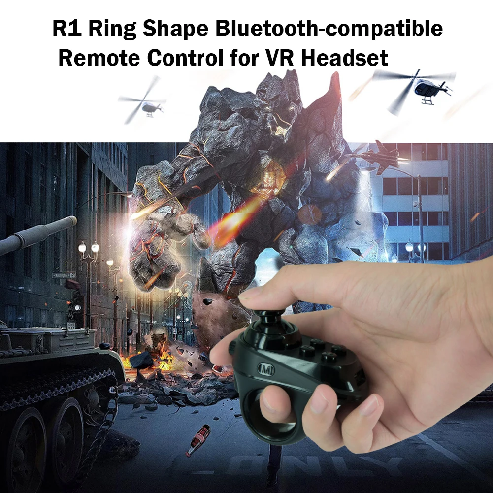 R1 Bluetooth VR Control remoto Forma de anillo para iOS Android Teléfono VR Auriculares - imagen 3