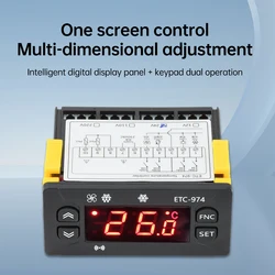 ETC-974 Controlador de Temperatura Digital DC 12/24 V
