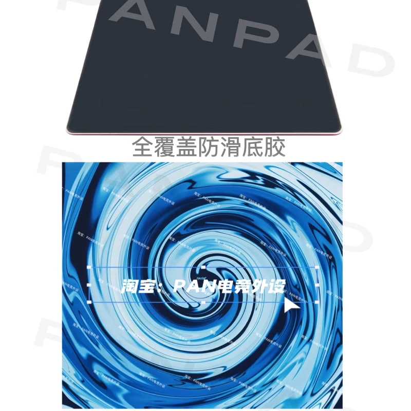 PANPAD-alfombrilla de ratón de vidrio templado para videojuegos, superficie lisa, Base antideslizante, Gel opcional, cobertura completa, accesorios para juegos de escritorio y portátil - imagen 5