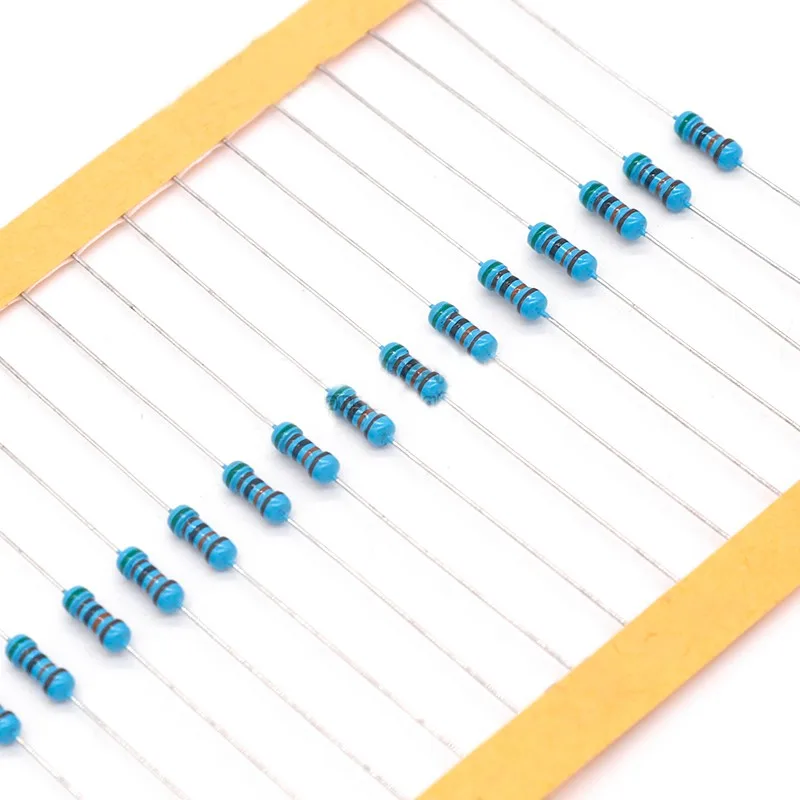 Paquete de componentes de resistencia en línea de película metálica, 635 Uds., anillo de cinco colores de 2W, uso común, 127 tipos de componentes electrónicos - imagen 3