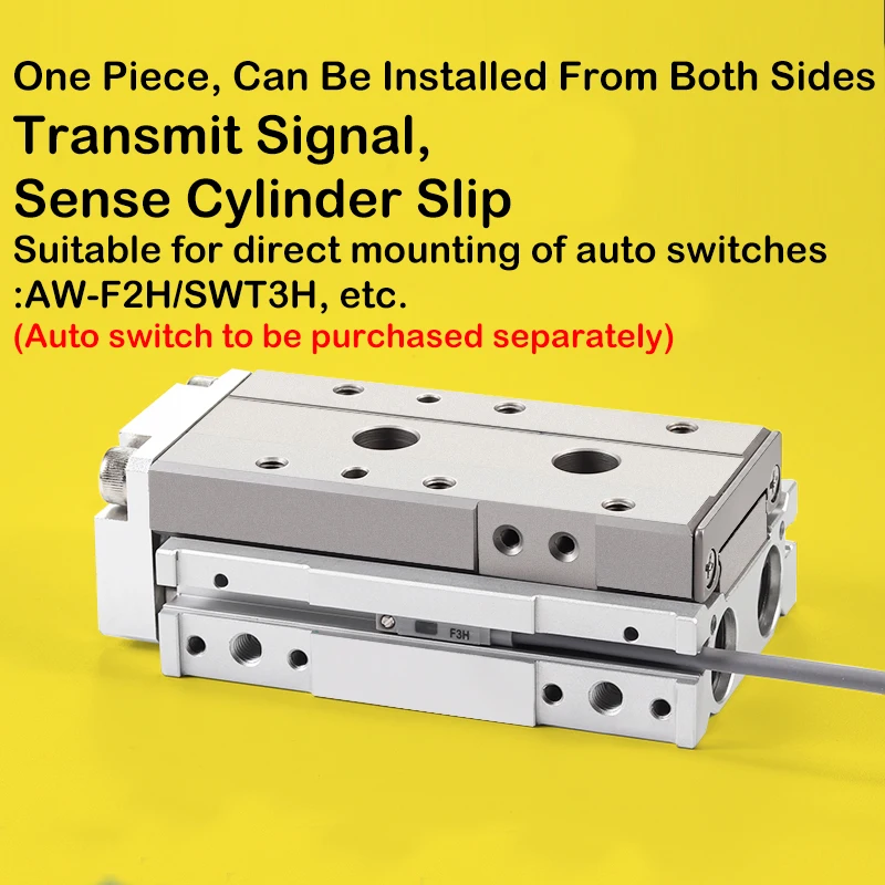 LCG6 8 12-10 20 30 40 50 75 100 mm de carrera Mesa deslizante de doble efecto Cilindro lineal neumático de aire - imagen 5