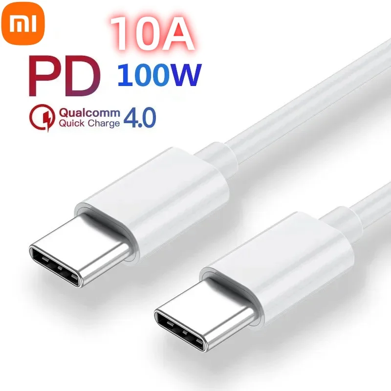 Cable Original xiao mi PD 10A100W USB C a USB tipo C Cable de datos de carga rápida para Huawei Samsung Xiaomi Macbook iPad línea de datos