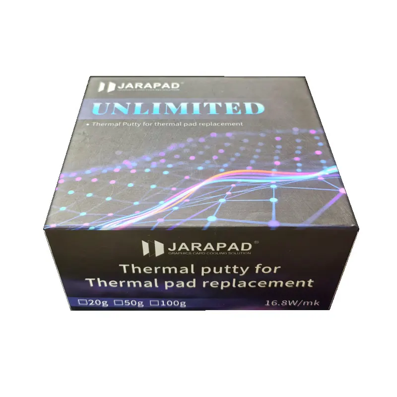 Masilla térmica ilimitada JARAPAD 16,8 w/mk para procesador VGA GPU IC almohadilla térmica de enfriamiento rápido masilla de bloqueo de calor de repuesto - imagen 3