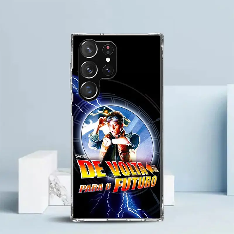 Funda de teléfono de silicona con llamada de Regreso al futuro para Samsung Galaxy S23 S24 S25 Ultra S21 Plus S20 FE S22 S10 + Funda de borde Ga - imagen 3