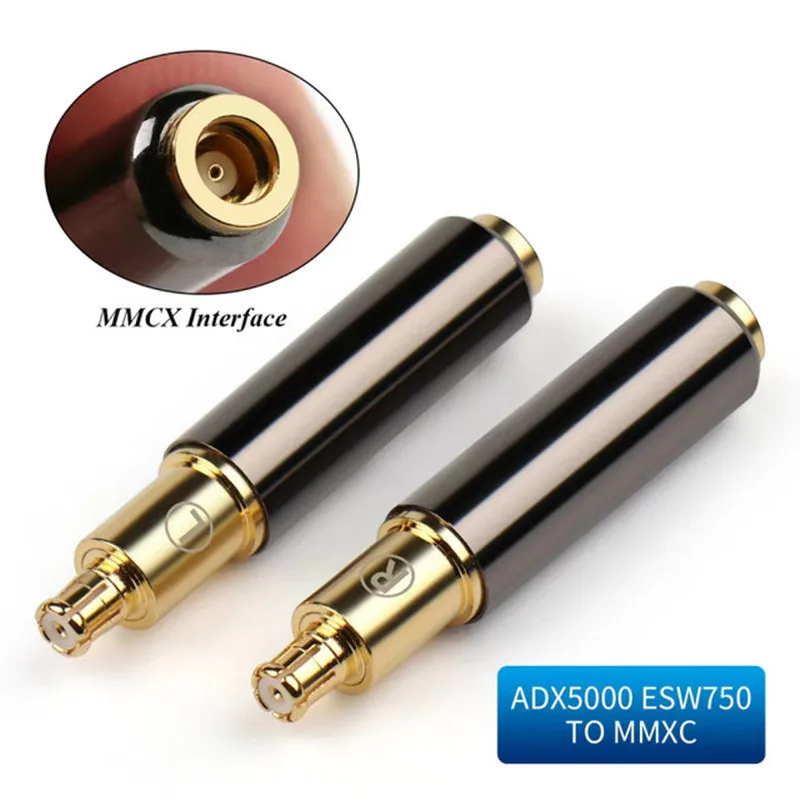 Auricular A2DC convertidor de Audio Meze99 109 TAGO T3 T1 T5 MDR-Z1R a MMCX conector hembra DIY conector adaptador de auriculares
