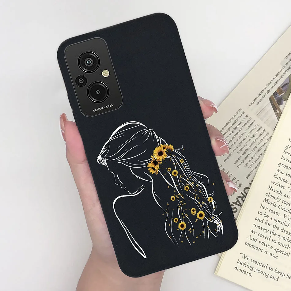 Funda de teléfono para Xiaomi Redmi 11 Prime 4G, cubierta de silicona a prueba de golpes, astronauta espacial, gato, flor, 11 Prime - imagen 2