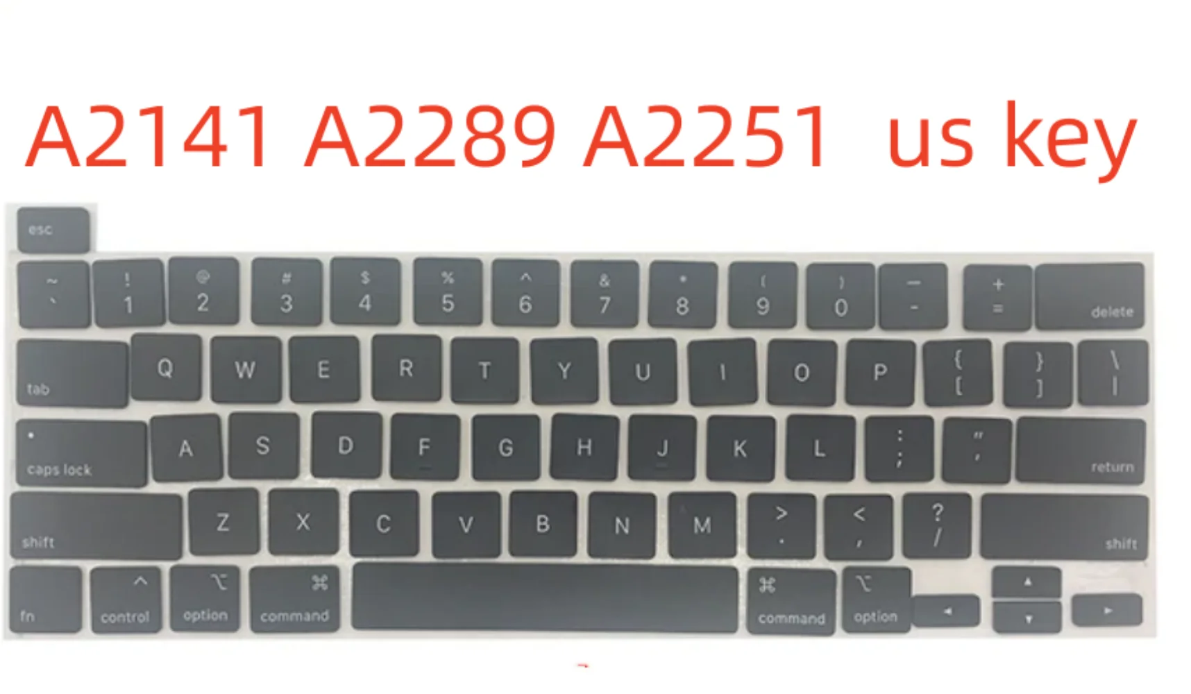 Teclas estándar de EE. UU. Para reparación de teclado de Macbook Air Pro Retina, A2337, A2338, A2289, A2251, A2141, A2442, A2485, 13 ", 14", 16"