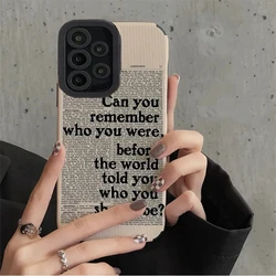 Funda silicona Samsung Galaxy letras negras antigolpes