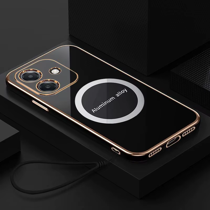 Para Oppo A5 Pro funda OPPO A5 Pro 4G funda de teléfono oppo a5 pro 5G cubierta de lujo chapado a prueba de golpes funda trasera de silicona Fundas