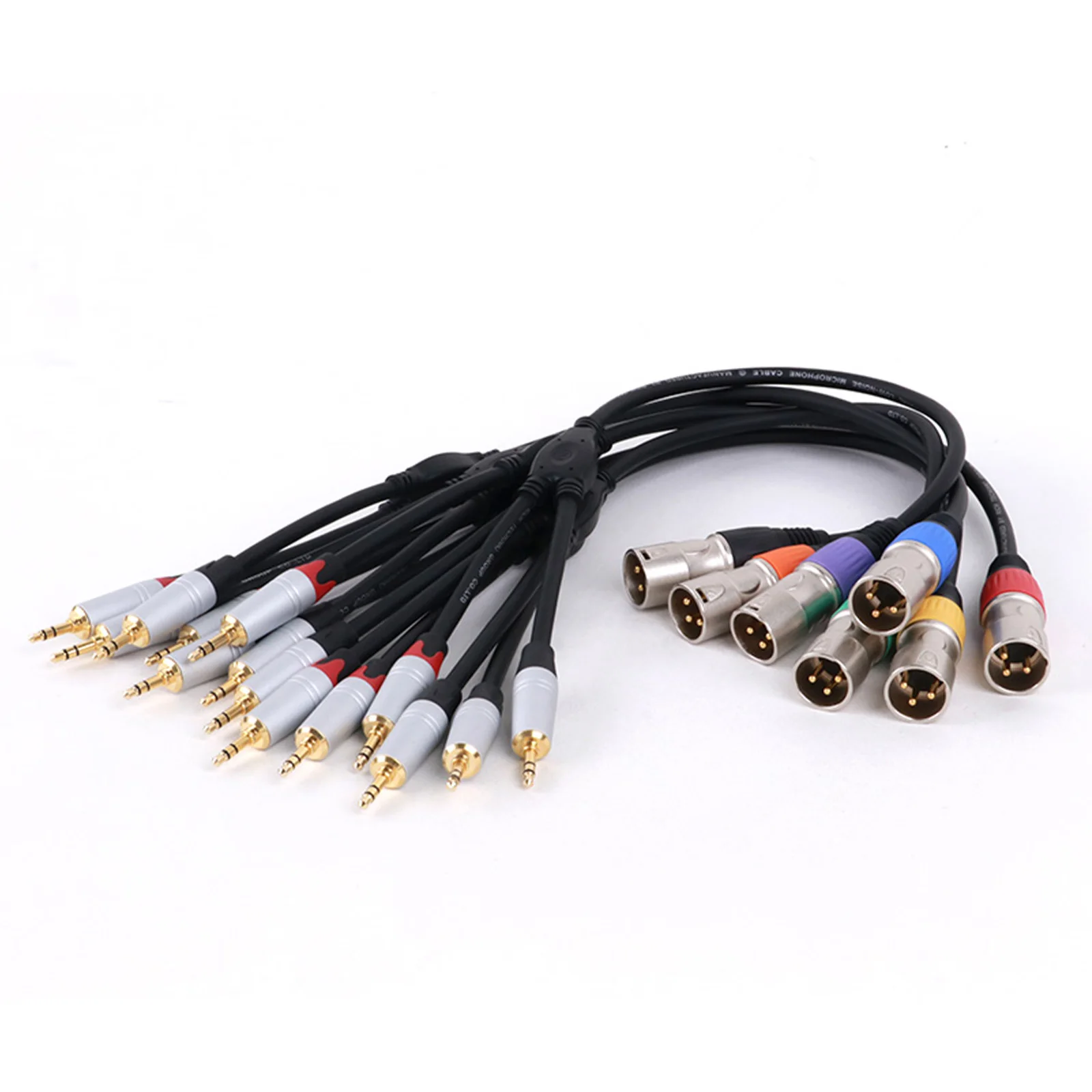 3Pin XLR Female/Male to 2 3.5mm TRS Male Jack Y-Splitter Microphone Cable For Mixer Speakers Amplifiers Sound Cannon Balanced - imagen 5