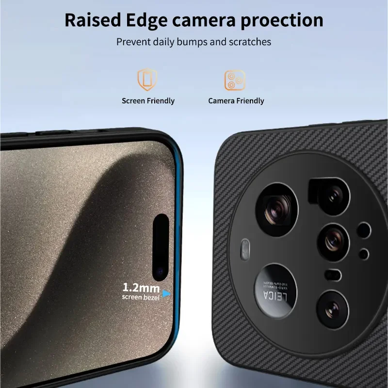 Para Magsafe funda magnética para Xiaomi Mi 15 Ultra 15pro fibra de carbono PU cuero carga inalámbrica parachoques a prueba de golpes para Mi 15ultra - imagen 3