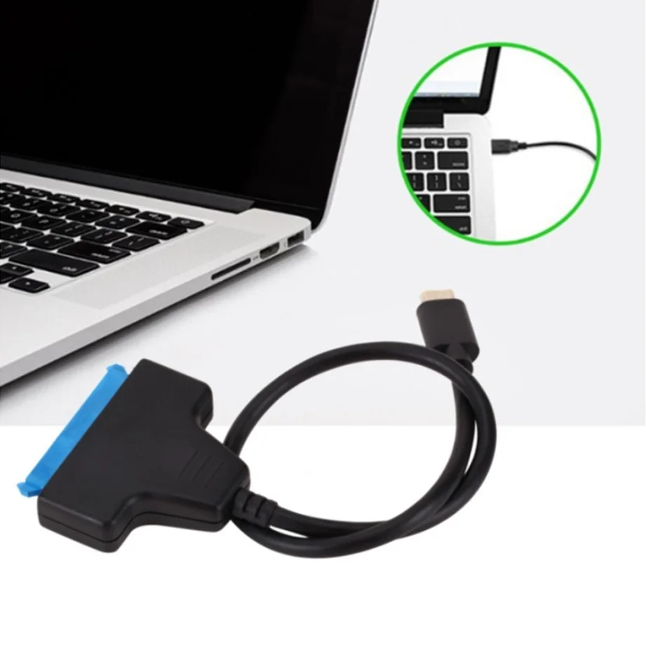 PzzPss alta calidad SATA a USB 3,1 línea de unidad fácil línea de disco duro de escritorio disco duro portátil leer datos Universal de alta velocidad - imagen 3