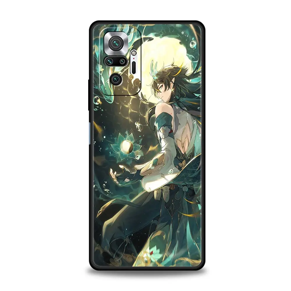 Handy hülle für Xiaomi Redmi Note 13 12 5g 9s 9 8 10 11 Pro 9t 13c 12c 10c 9c 9a 7 Pro Softcover Genshin Impact Dragon Genshin - imagen 5