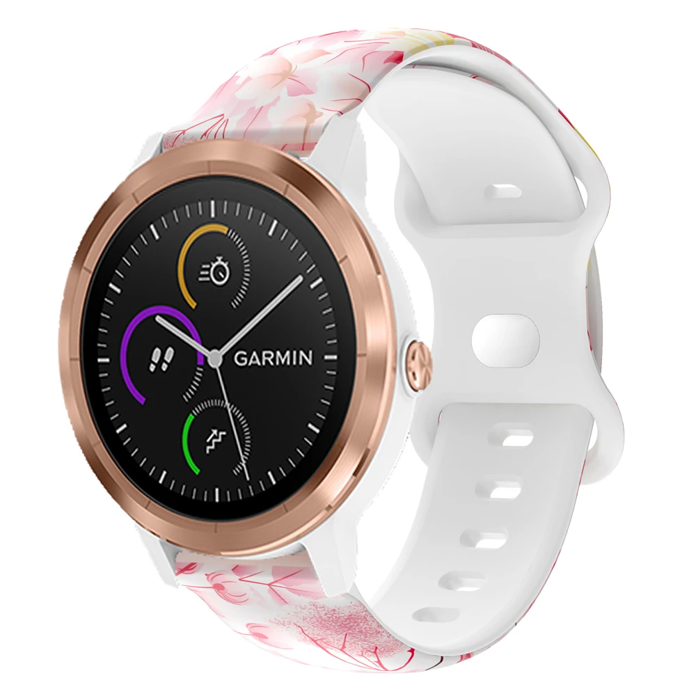 Correa de silicona de 20mm para reloj Garmin Venu SQ 2 Plus Vivoactive 5 3, accesorios de correa de reloj Forerunner 245 645 MUSIC - imagen 3