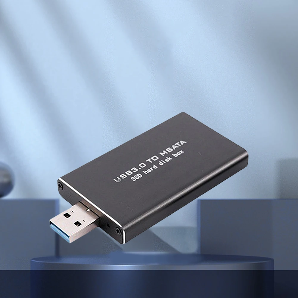 Mini SSD MSATA a USB 3,0 caja de disco duro inalámbrico MSATA a USB 3,0 caja de disco duro PCI-E compatible con 30*30/50 SSD - imagen 4