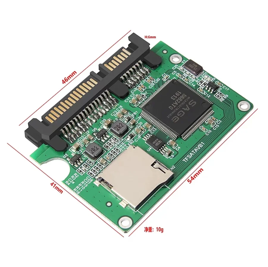 Adaptador TF a Sata para Notebook TF Micro SD a Sata 2,5 tarjeta SSD convertidor de disco duro Dropshipping para PC ordenador portátil - imagen 4