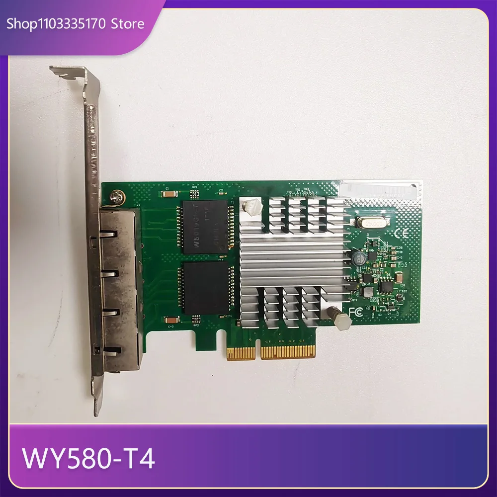 Para tarjeta de red Gigabit de cuatro puertos de servidor Winyao WY580-T4 PCIe X4 - imagen 2