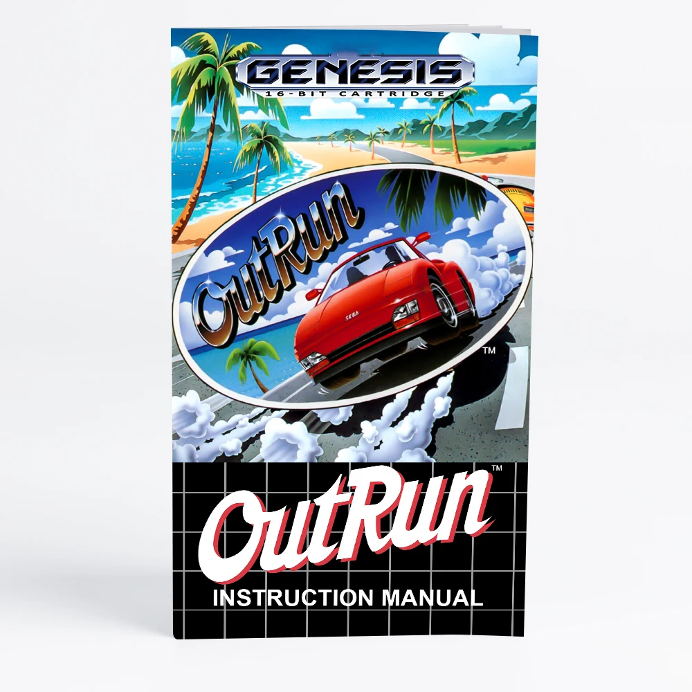 Cartucho de juego Retro OutRun de 16 bits para consolas de videojuegos Sega Genesis Megadrive - imagen 2