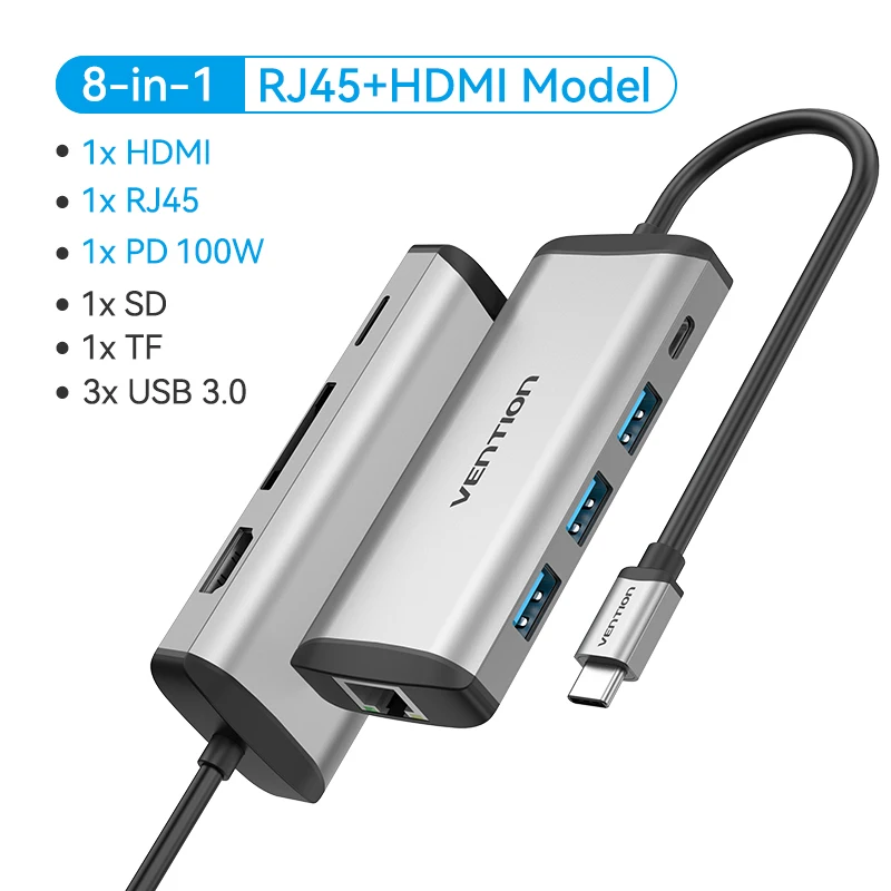 8-in-1 RJ45 HDMI
