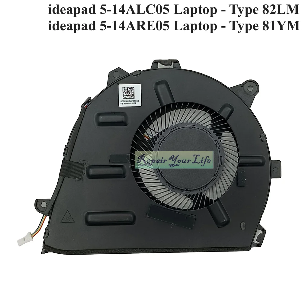 Ventiladores de refrigeración para ordenador portátil Lenovo IdeaPad 5 14ABA7 82SE 5-14ALC05 14ARE05 82LM 81YM radiadores enfriadores de ordenador 5F10S13993 5F10Y88575 - imagen 3