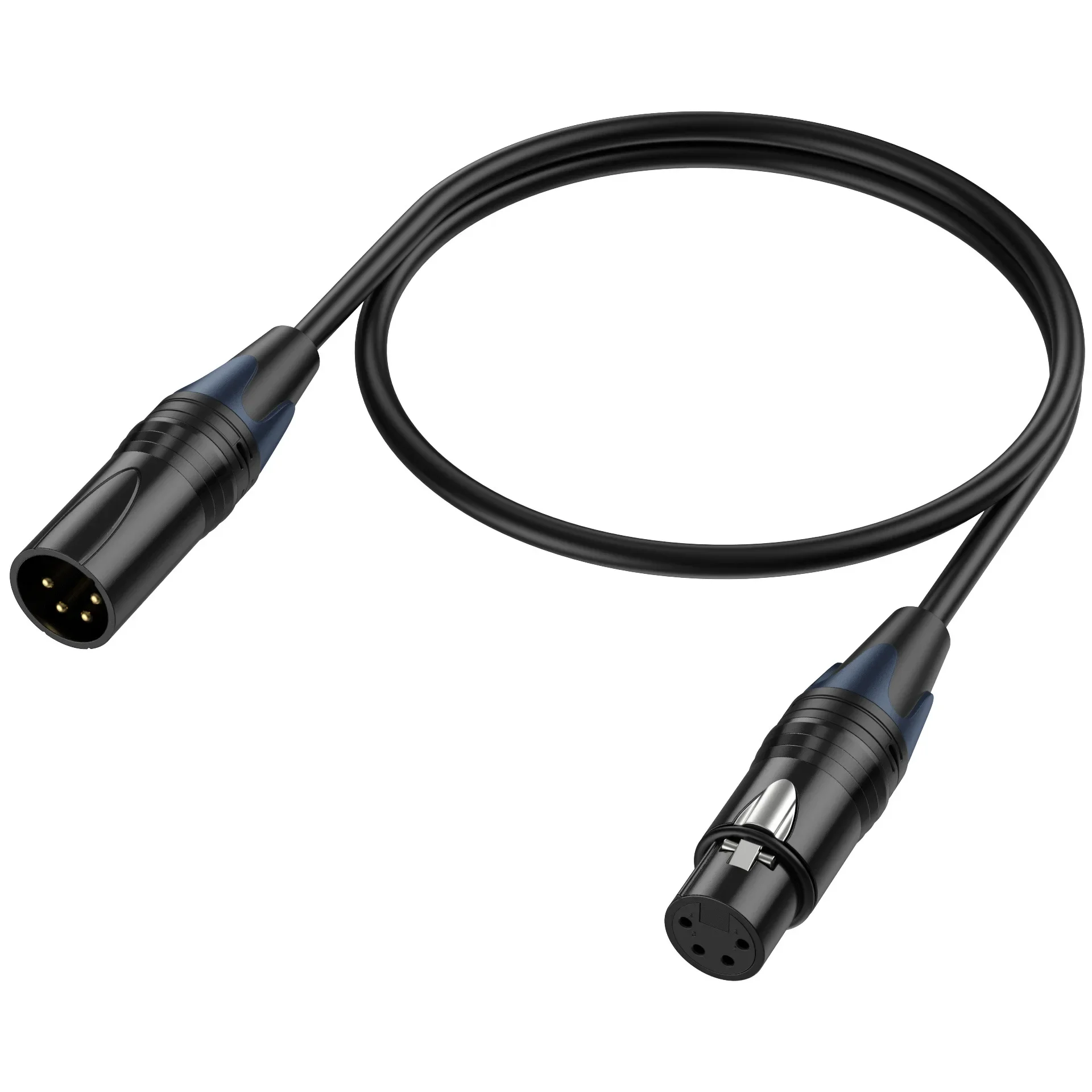 Cable de suministro XLR de 3 pines, 4 pines, 5 pines, macho a hembra, cable extensible para monitoreo de cámara DSLR, Cables de consola mezcladora de Audio DMX, altavoz - imagen 5