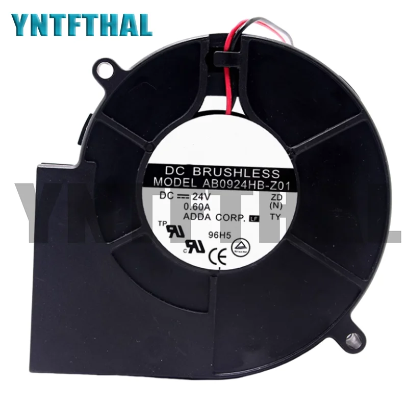 Nuevo AB0924HB-Z01 DC24V 0.60A 9733 9CM ventilador de refrigeración de 2 cables