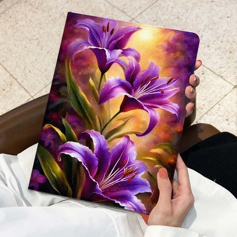 Flor de lirio púrpura para Huawei Honor Tab Magic Pad GT 6 X9 X8A X8 V8 V7 9 8 2 3 13,3 10 Pro pulgadas funda para tableta - imagen 4