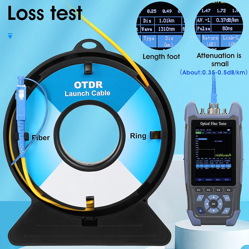 SC-SC(UPC/APC) Cable de lanzamiento OTDR de 1KM OS2 SM Cable de extensión reflectómetro de dominio de tiempo óptico eliminador de zona muerta modo único - imagen 5