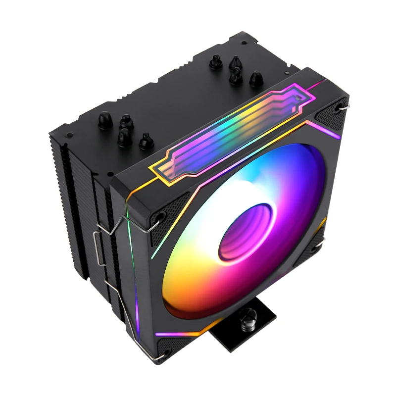 XUANFENG-enfriador refrigerado por aire para Cpu, totalmente blanco y negro, 4 tubos de calor usados para AM4 AM5 x79 x99 i5 i7 i9, ventilador de rodamiento hidráulico de ordenador de 120mm - imagen 5